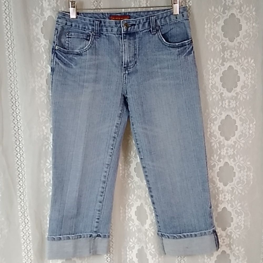 HILLIARD AND HANSON WOMEN'S JEANS CAPRIS SIZE 4